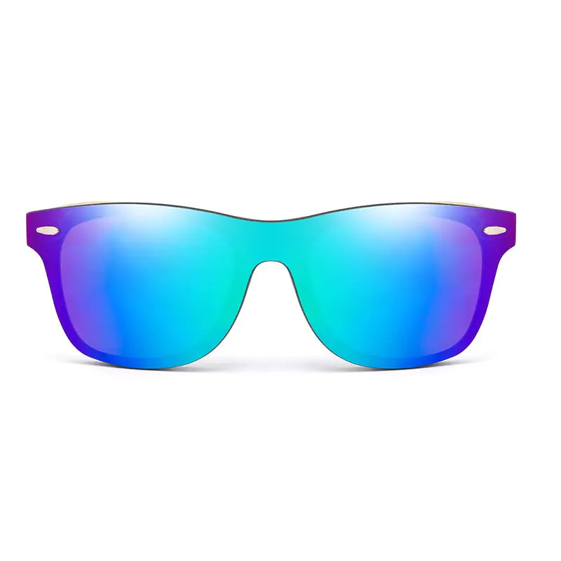 Square Bamboo Oversize Sun Glasses