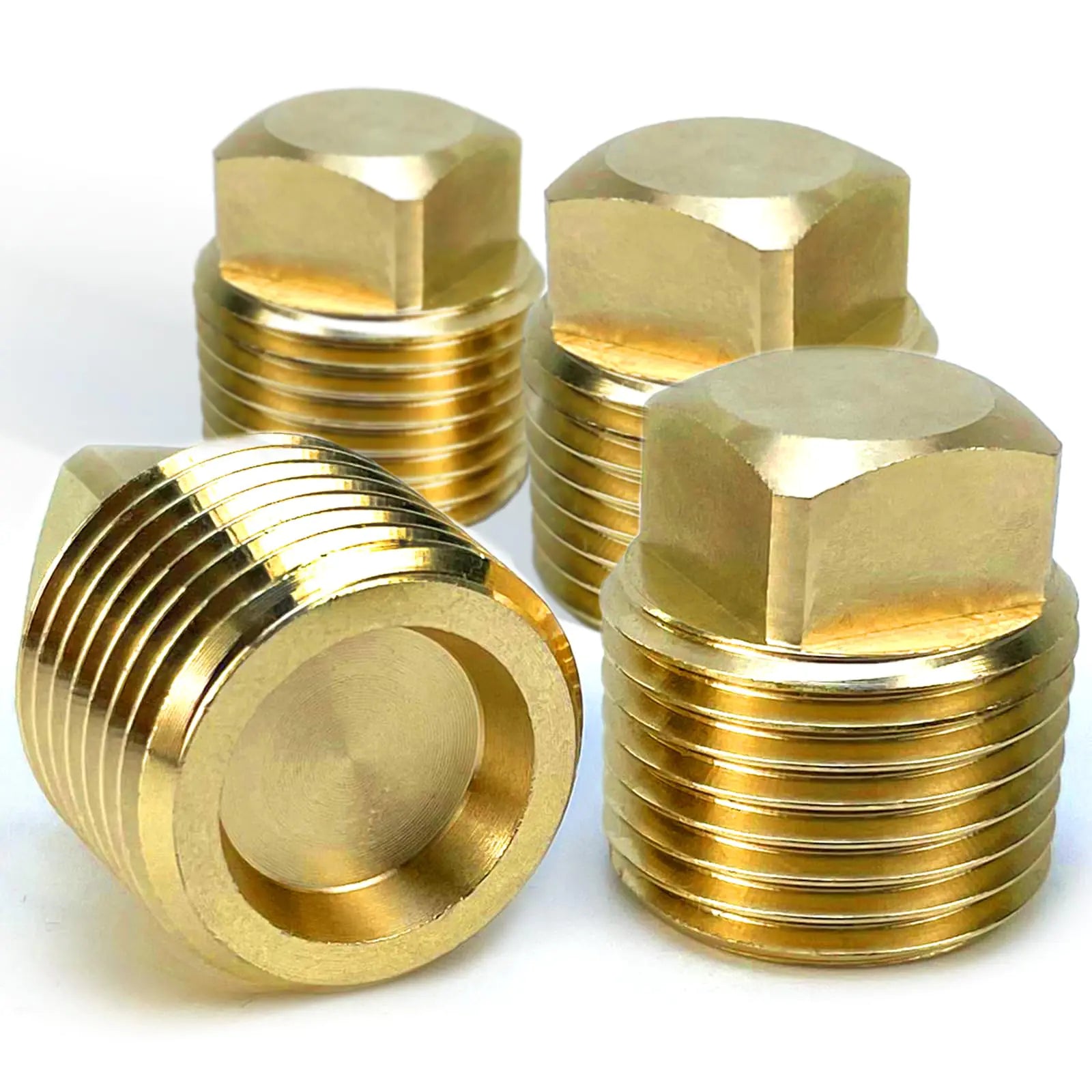 Boat Plugs 1/2 Inch Npt Solid Brass Boat Drain Plug 4 Pack Garboard Drain Plug Boat Drain Plug Fits Most Boat Hulls (1/2 Inch NPT)