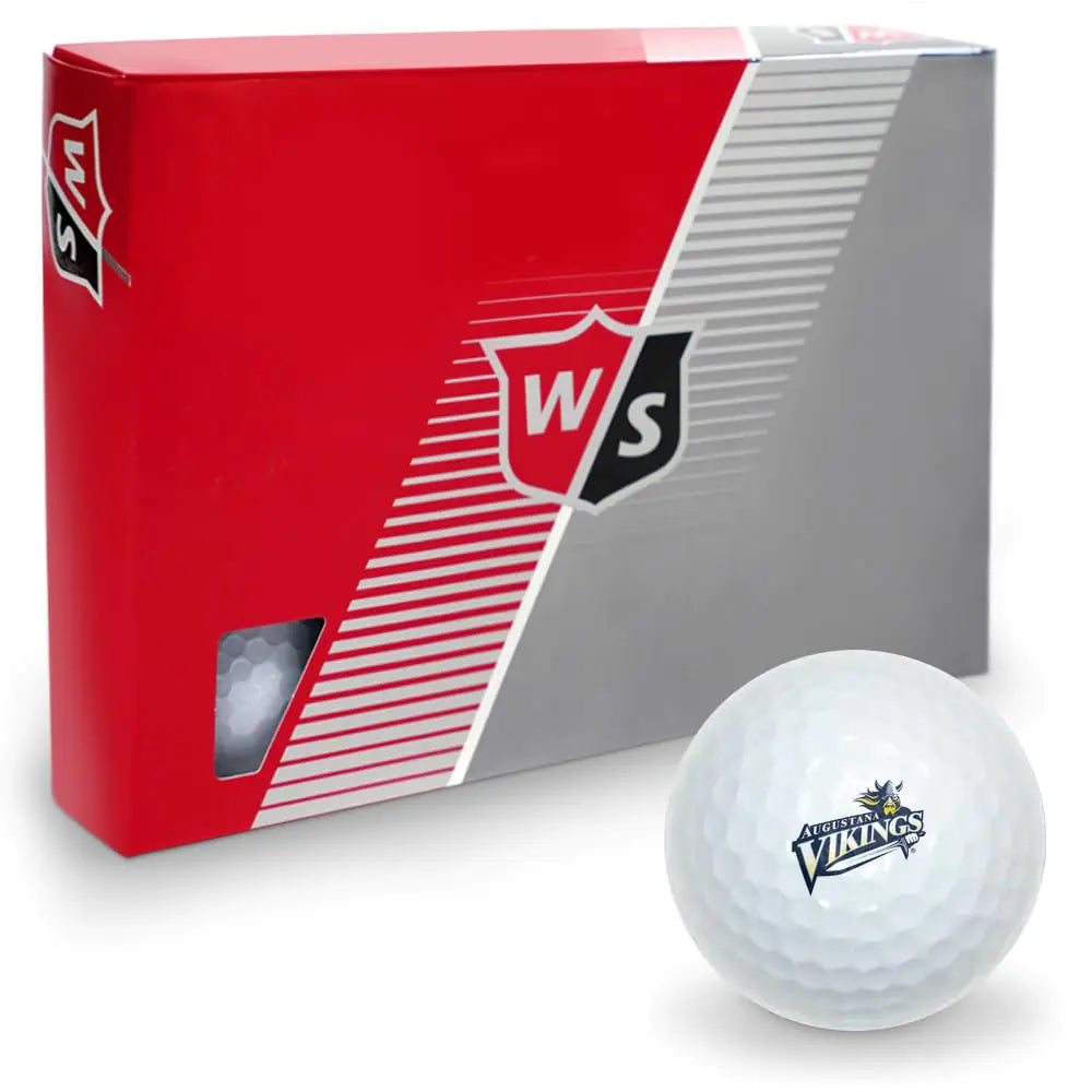 Augustana University Wilson Golf Balls 12 Pack Regulation Size Full Color Premium Golf Balls