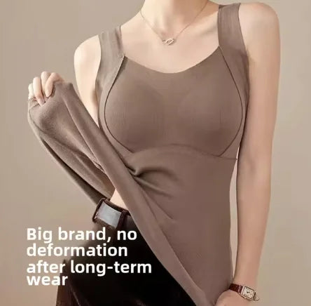 Women's Cashmere Silk Seamless Comfort Vest (One Piece)