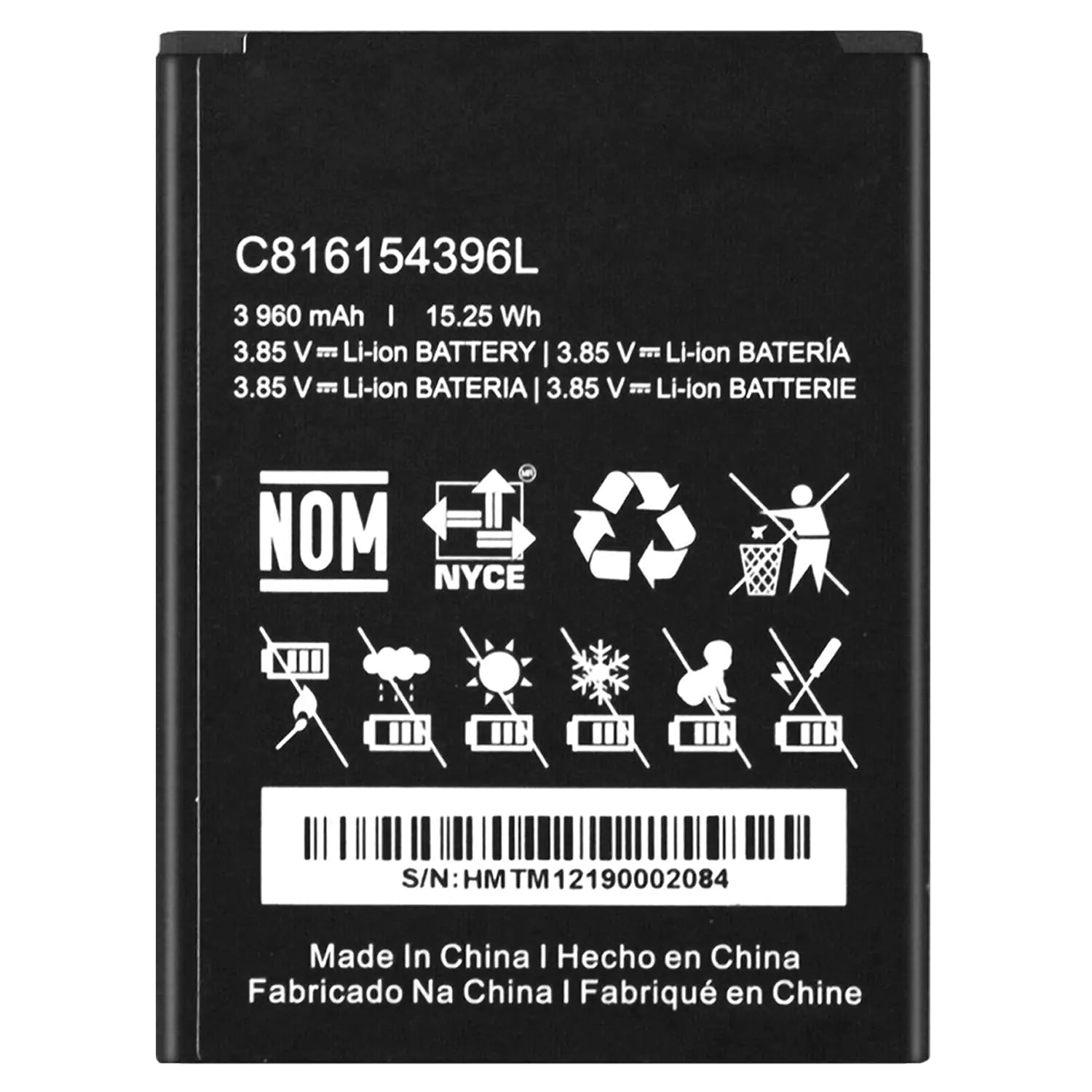 WUHAO Replacement Battery C816154396L for BLU G60 G0271WW Battery