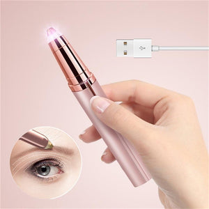 Eyebrow Razor,Facial Hair Removal for Women, (USB Rechargeable), 2 in 1 White-2