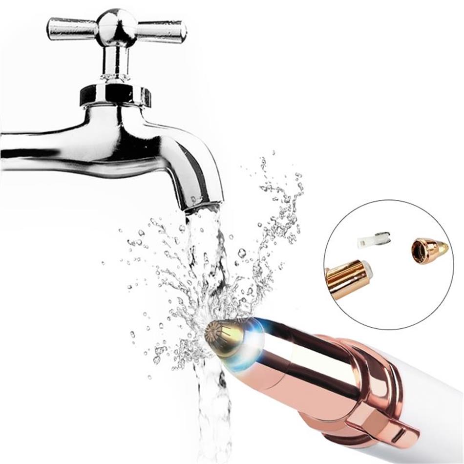 Eyebrow Razor,Facial Hair Removal for Women, (USB Rechargeable), 2 in 1 White-2