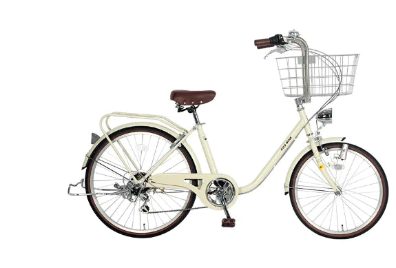 Retro Women's Commuter Bicycle with Pet Carrier (One Unit)