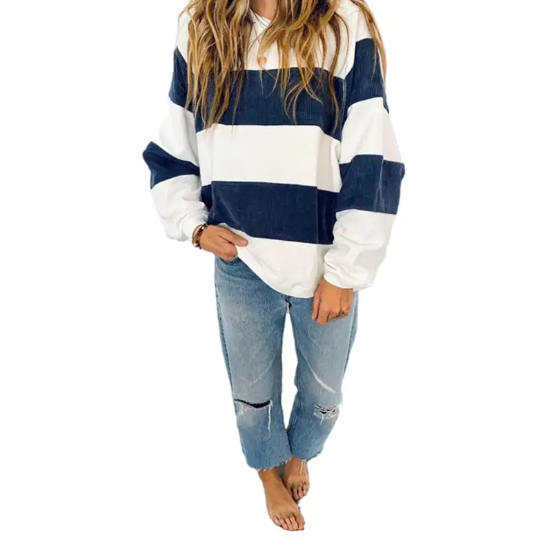 Loose Corduroy Panel Top