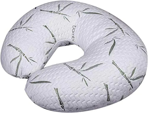 Golden Linens LLC Nursing Breastfeeding Support Pillow Portable for Travel | Nursing Pillow for Boys & Girls with Washable Zippered Pillow Covered/Rayon Derived from Bamboo Polyester