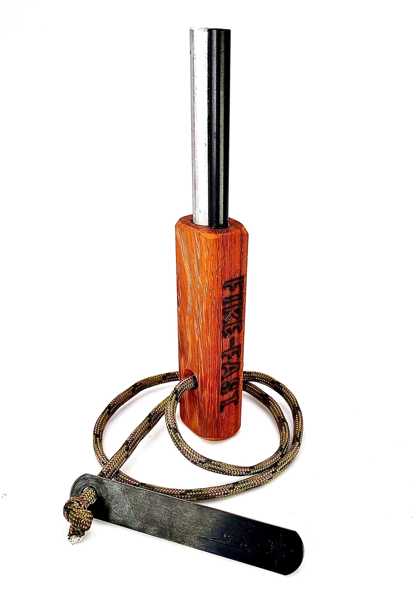 Fire Fast Fire Fly. European Fire Steel Ferro Rod and Magnesium. Compact Feather Weight Emergency Fire Starter for Camping Backpacking Hiking.