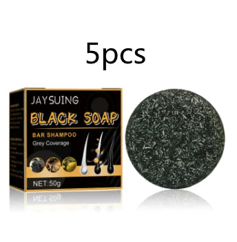 Black Thickening Hair Care Shampoo Bar