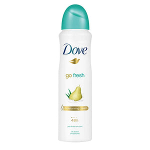 DOVE MEN + CARE Go Fresh Pear & Aloe Vera Scent Antiperspirant Spray 150ml = 5.07oz Plus one Free Pantene 1.7oz Pro-V Deep Fortifing ($7 Value) (CD-8058615376234-KIT)