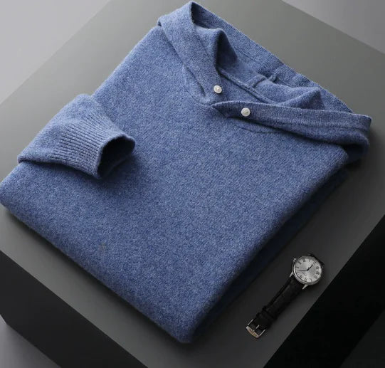 Hoodie - Riverstone Merino Wool Men's Hoodie (One Piece)