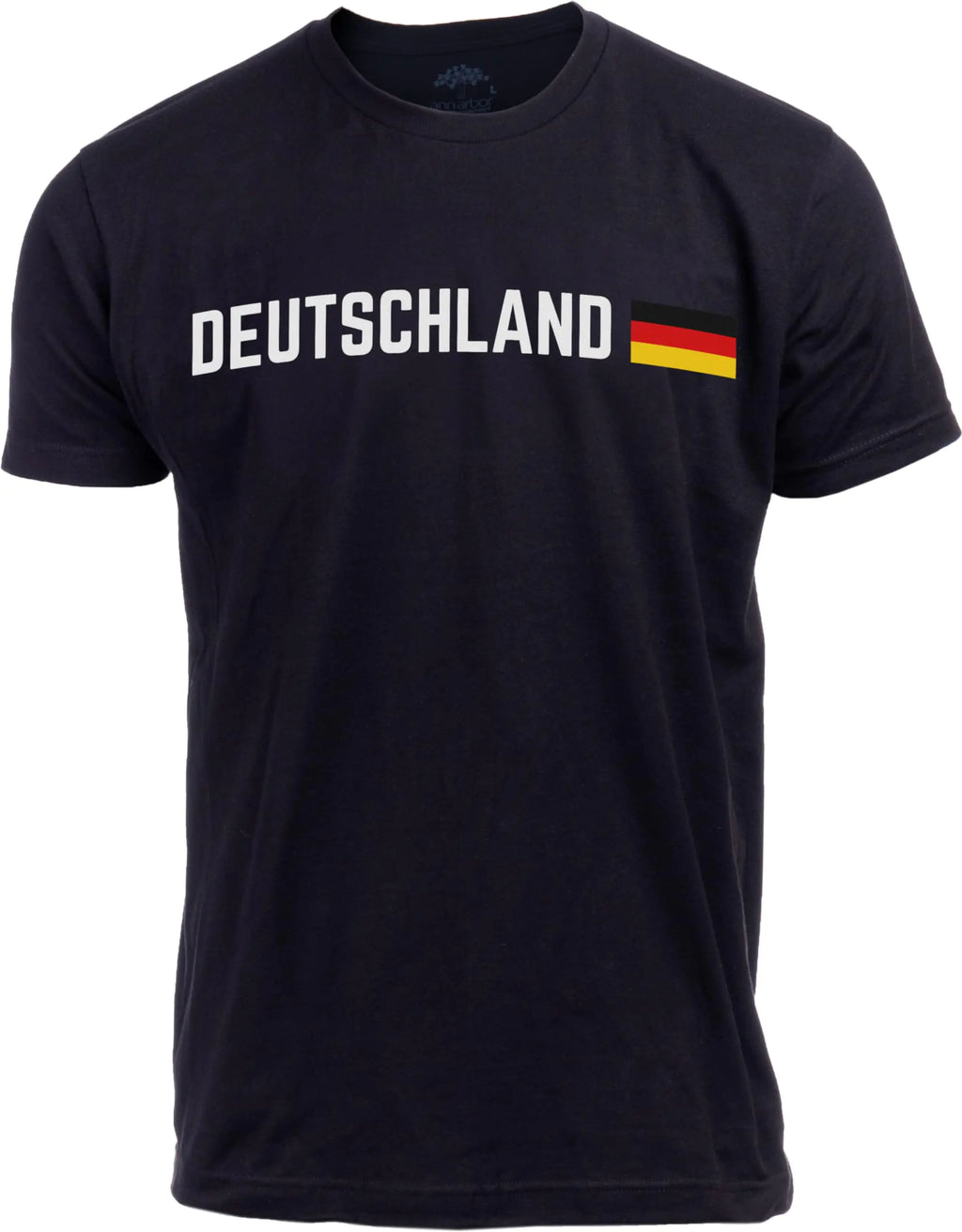Ann Arbor T-shirt Co. Germany - Deutschland Tee Shirt | German Pride Deutschlands Deutsches Hemd T-Shirt for Men Women - (AdultM) Black