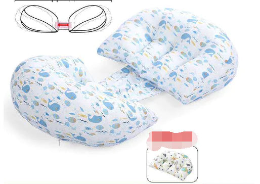 Cotton U-Shape Maternity Pillow for Pregnant Women