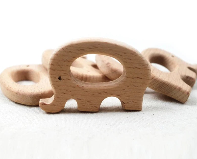 Beech Wood Baby Teething Stick and Chew Toy