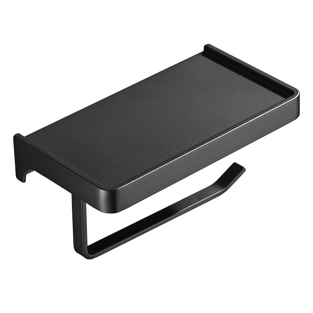 Aluminium Black Toilet Paper Holder