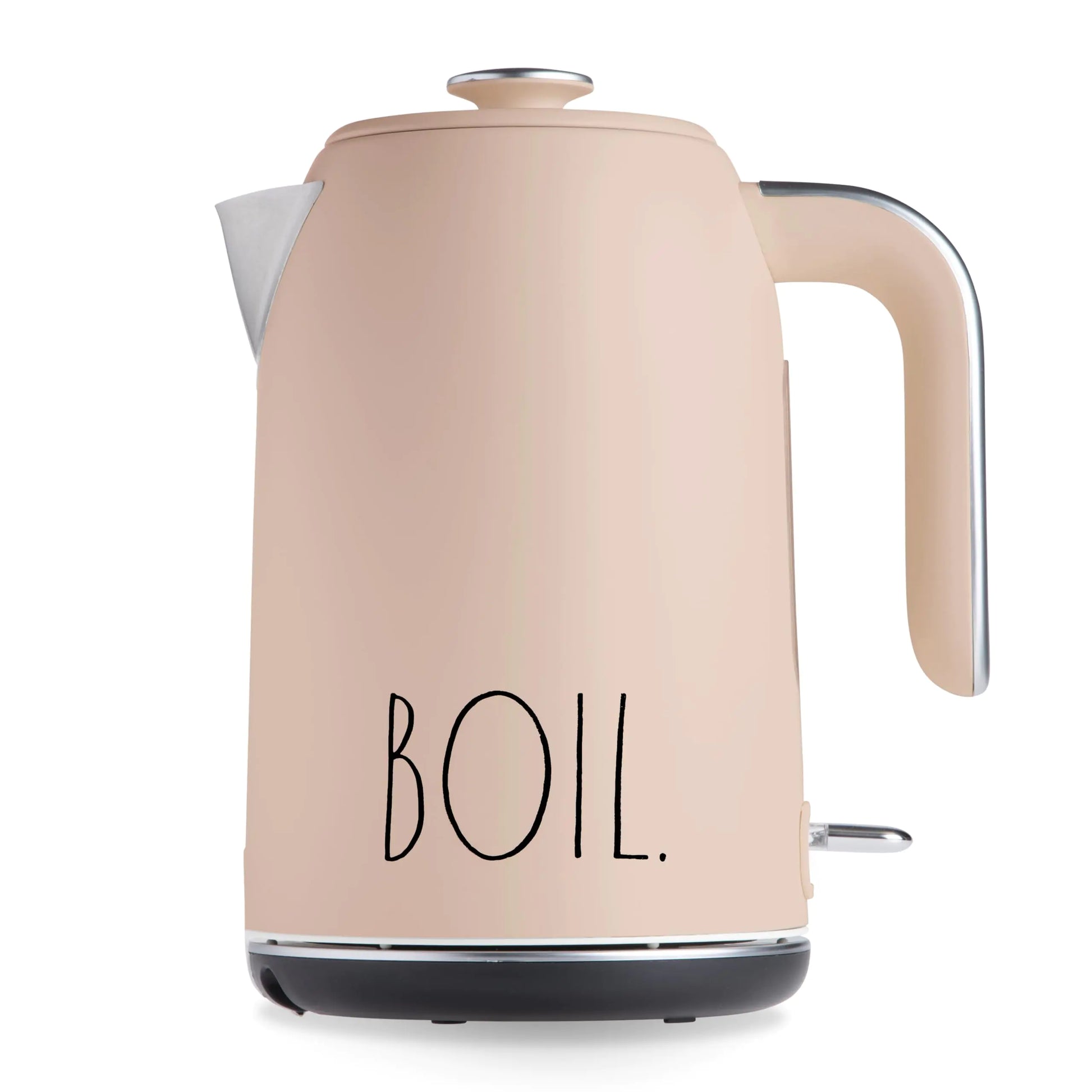 Rae Dunn Electric Water Kettle - Stainless Steel Coffee Maker Tea Kettle Electric Hot Water Kettle with Automatic Shut Off Boil-Dry Protection 1500 Watt Boiling Power 1.7 Liters Blush