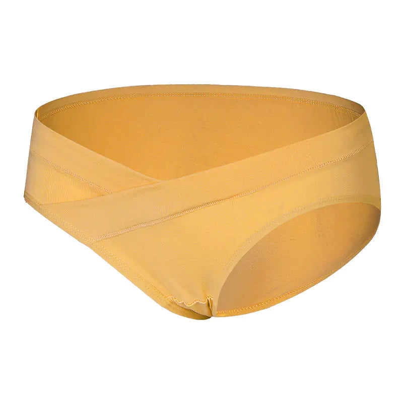 Maternity Seamless Cotton Breathable Low-Waist Briefs