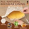 THINK4EARTH® - 2 Packs Bread Bags Bread Bags for Homemade Bread Loaf Freezer Bread Storage Bag Bread Container Reusable Food Storage Bag Large Bread Bags for Homemade Bread with Double Lining.