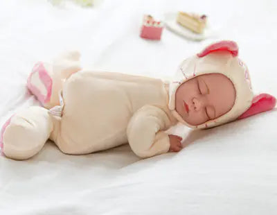 Realistic Soothing Baby Doll - Soft Rubber Educational Toy