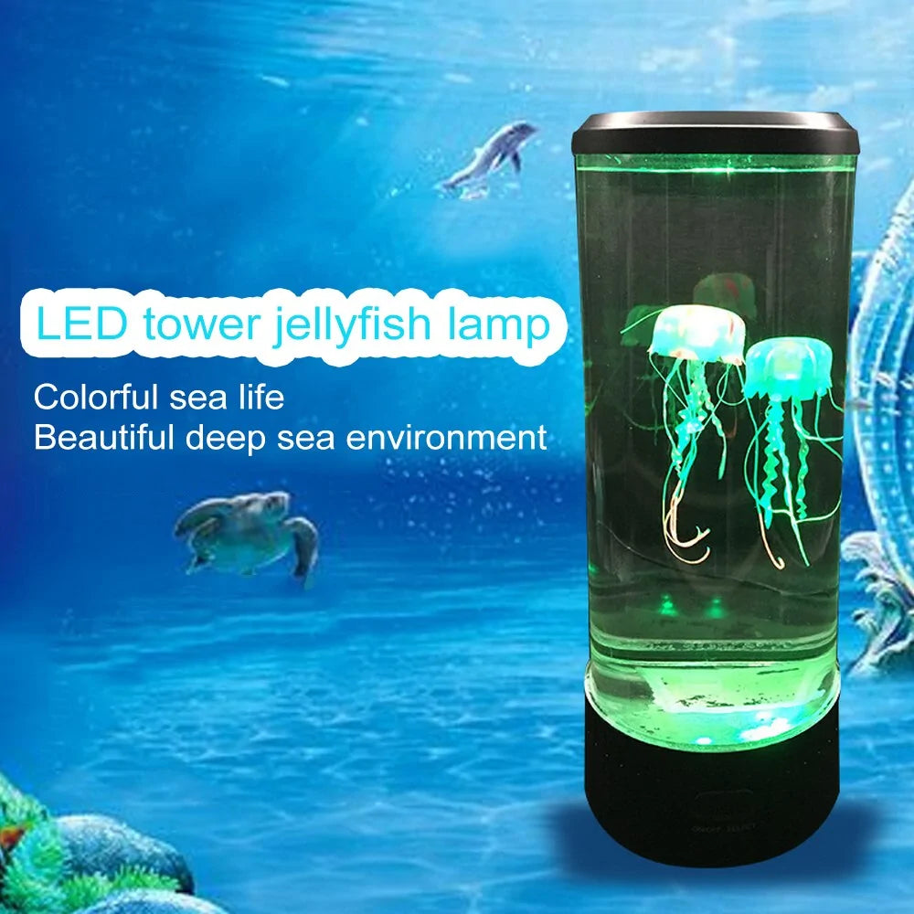 LED Jellyfish Aquarium Color Changing Night Light