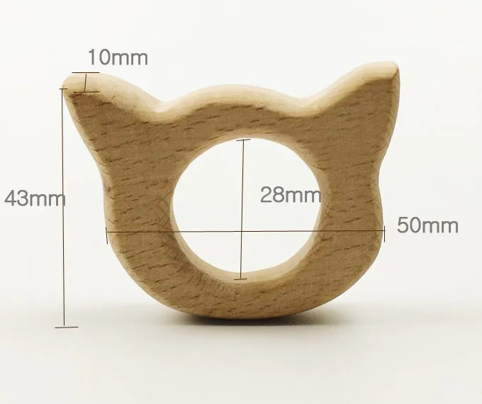 Beech Wood Baby Teething Stick and Chew Toy