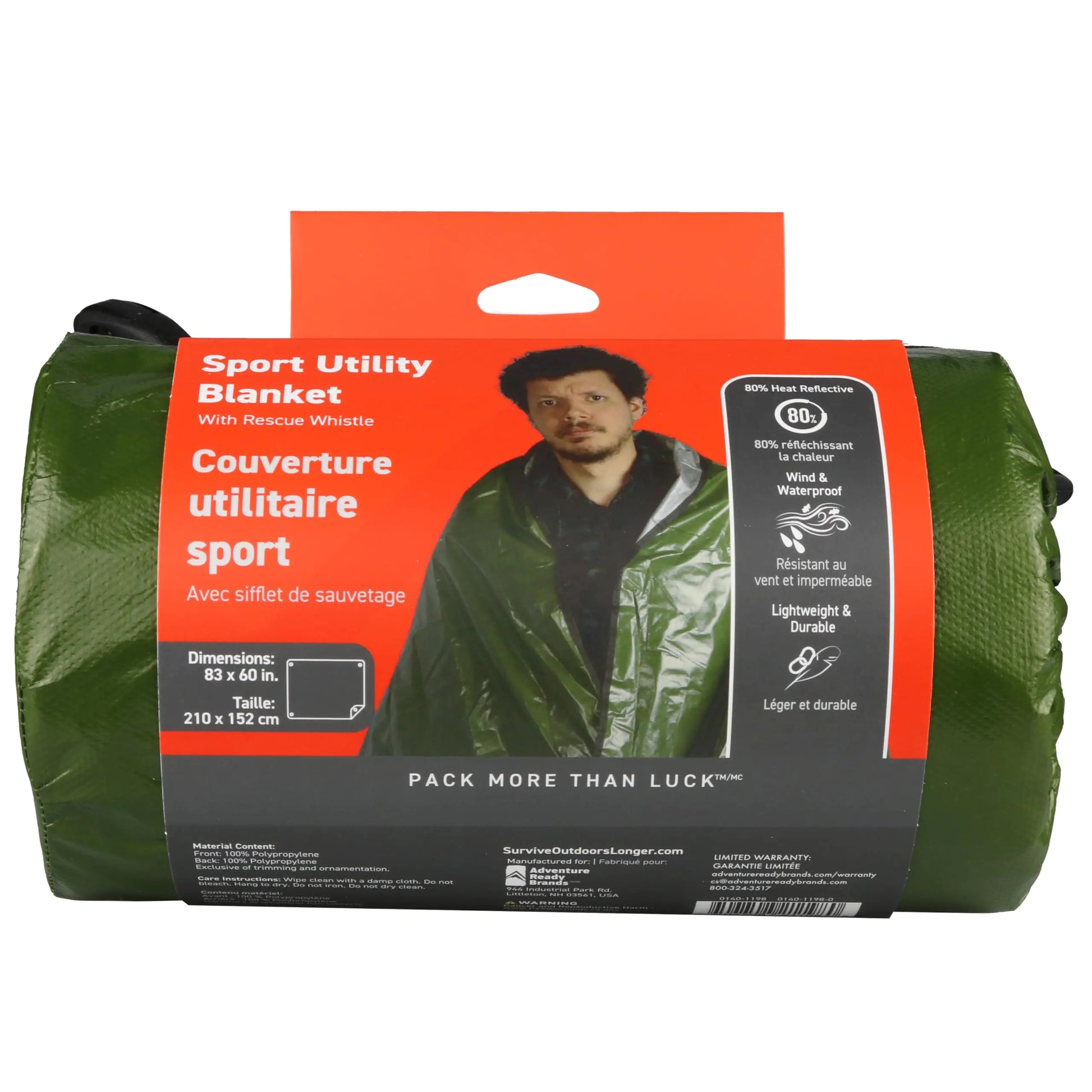 S.O.L. Survive Outdoors Longer SOL Sport Utility Blanket - Green