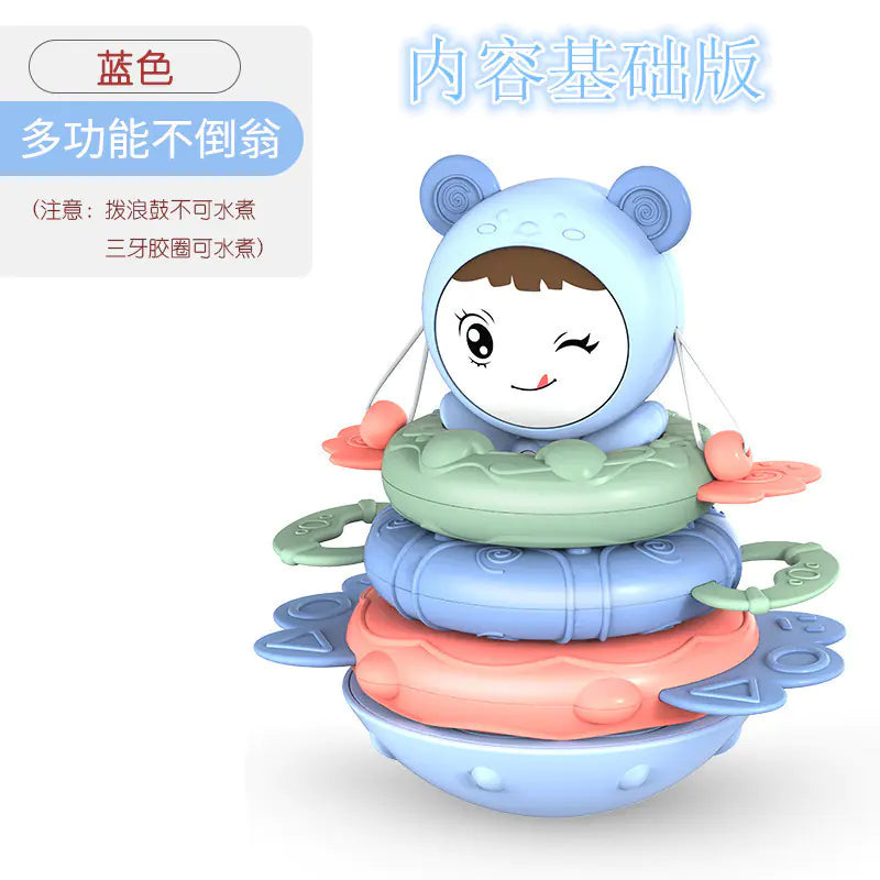 Soft Rubber Baby Grasp Ball Rattle - Sensory Toy