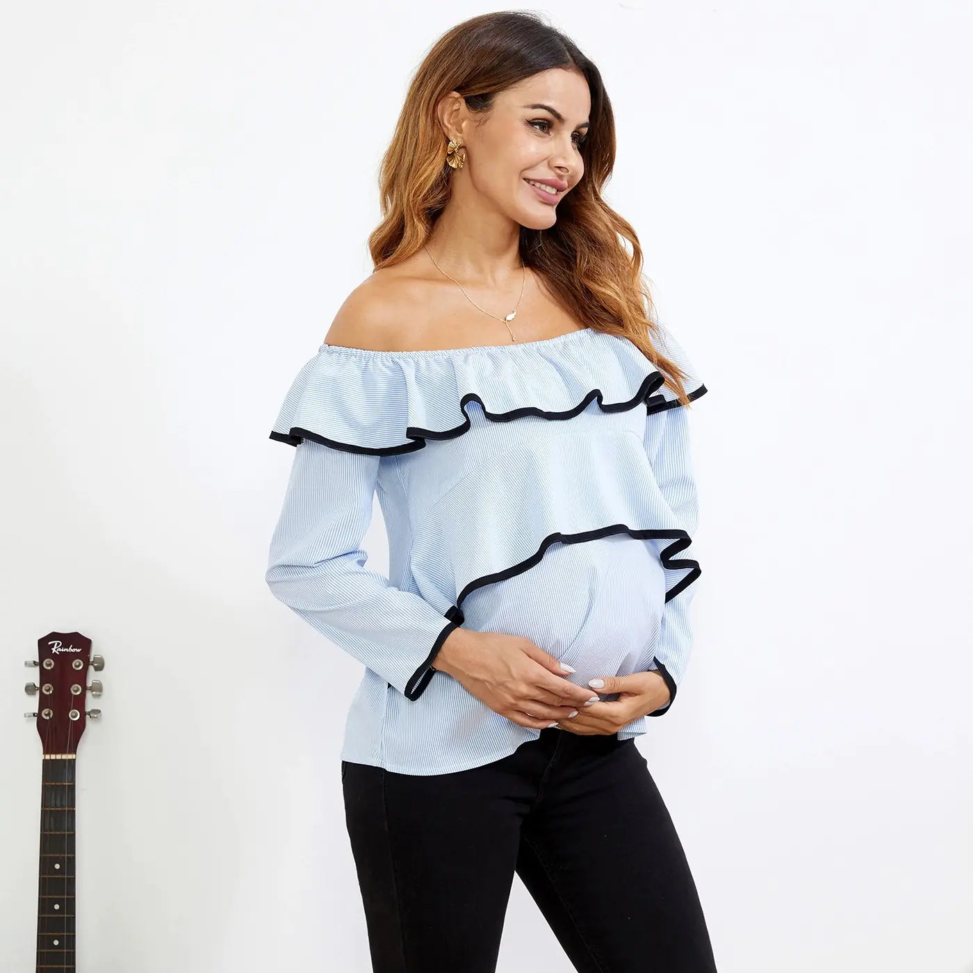 European and American Maternity Dress for Breastfeeding