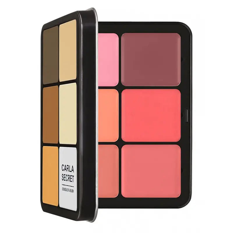 12 & 16 Color Iron Box Blush Palette for Brightening