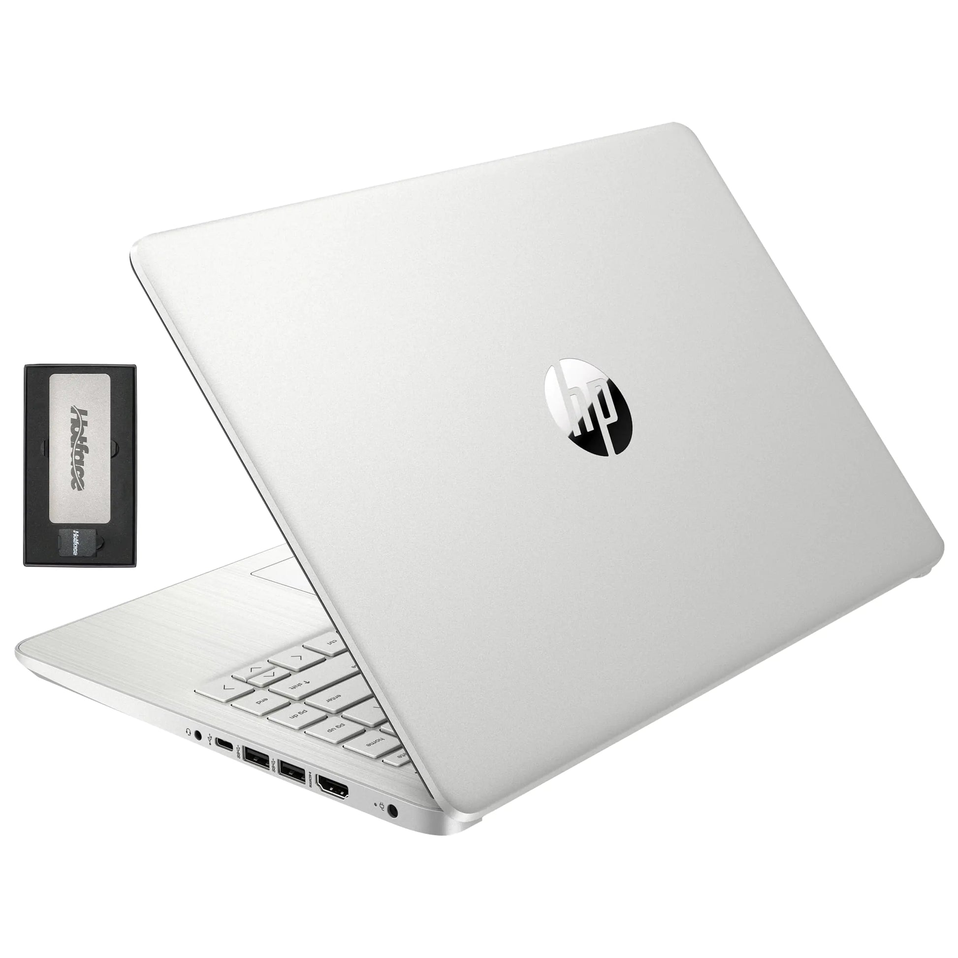 HP Stream 14" HD BrightView Laptop Intel Celeron N4120 16GB RAM 416GB Storage (128GB eMMC + 288GB Docking Station Set) Intel UHD Graphics 720p Camera Wi-Fi 1 Year Office 365 Win 11 S Silver