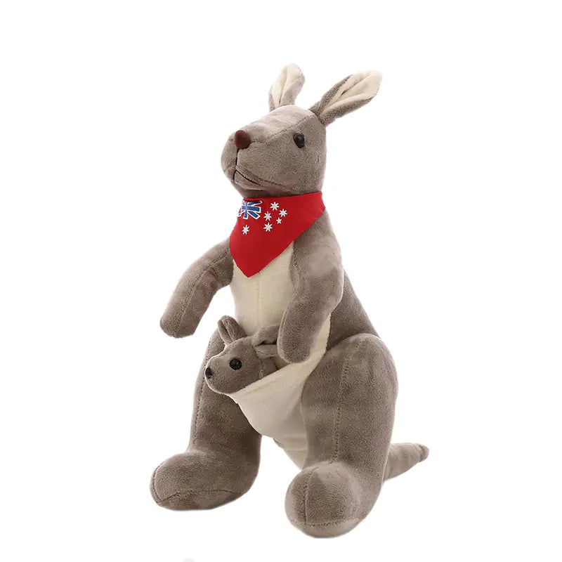 Plush Toy Kangaroo Set - Mother and Baby Figures