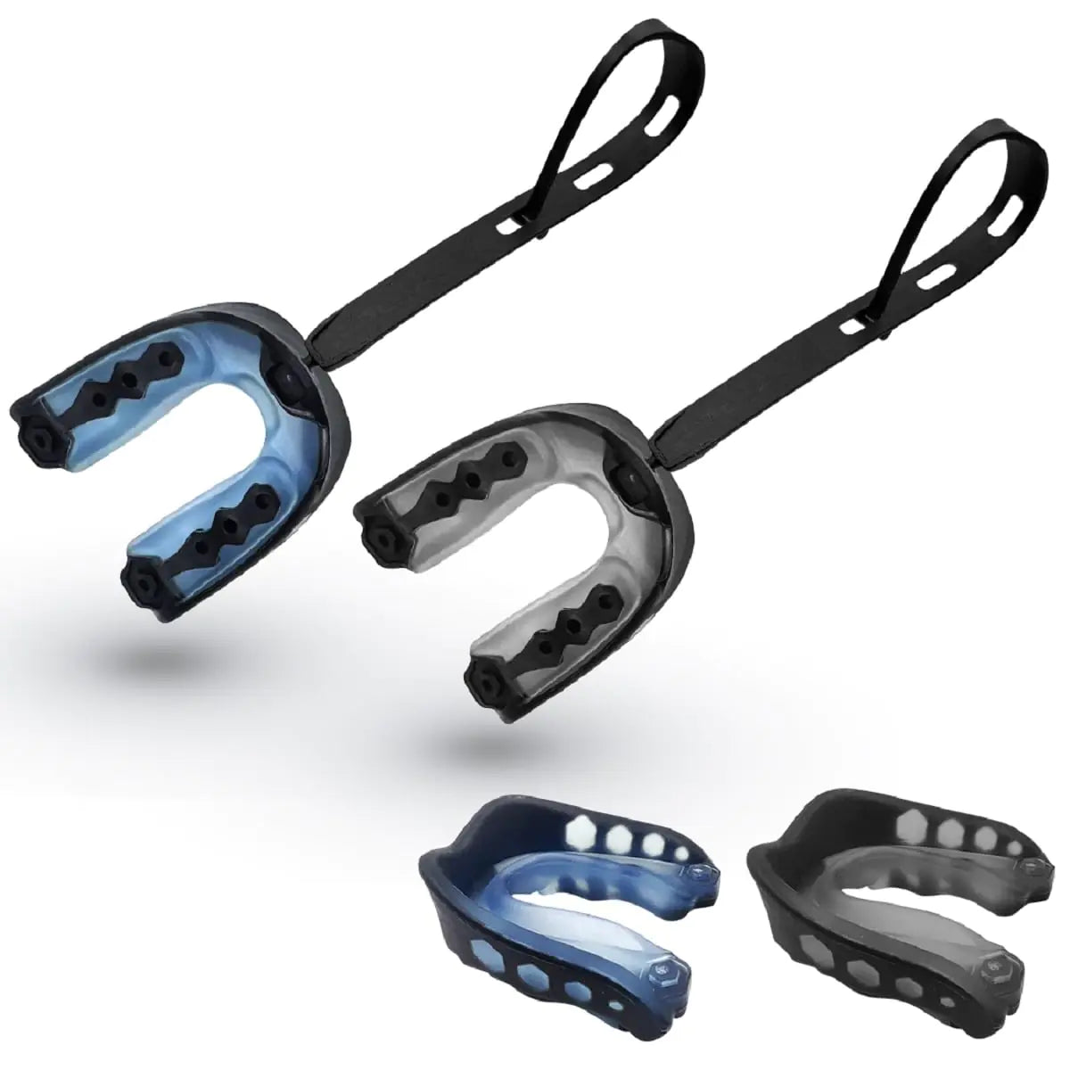 2Pcs Football Mouth Guard Sports Mouth Guard Football Mouthpiece Youth Football Mouth Guard with Strap Football Mouthguards for Youth and Adult Athletes for Football Boxing Lacrosse and Hockey