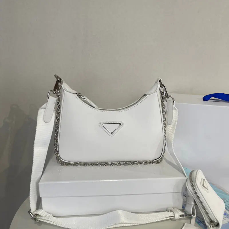 P Family 3-in-1 Nylon Chain Shoulder Bag