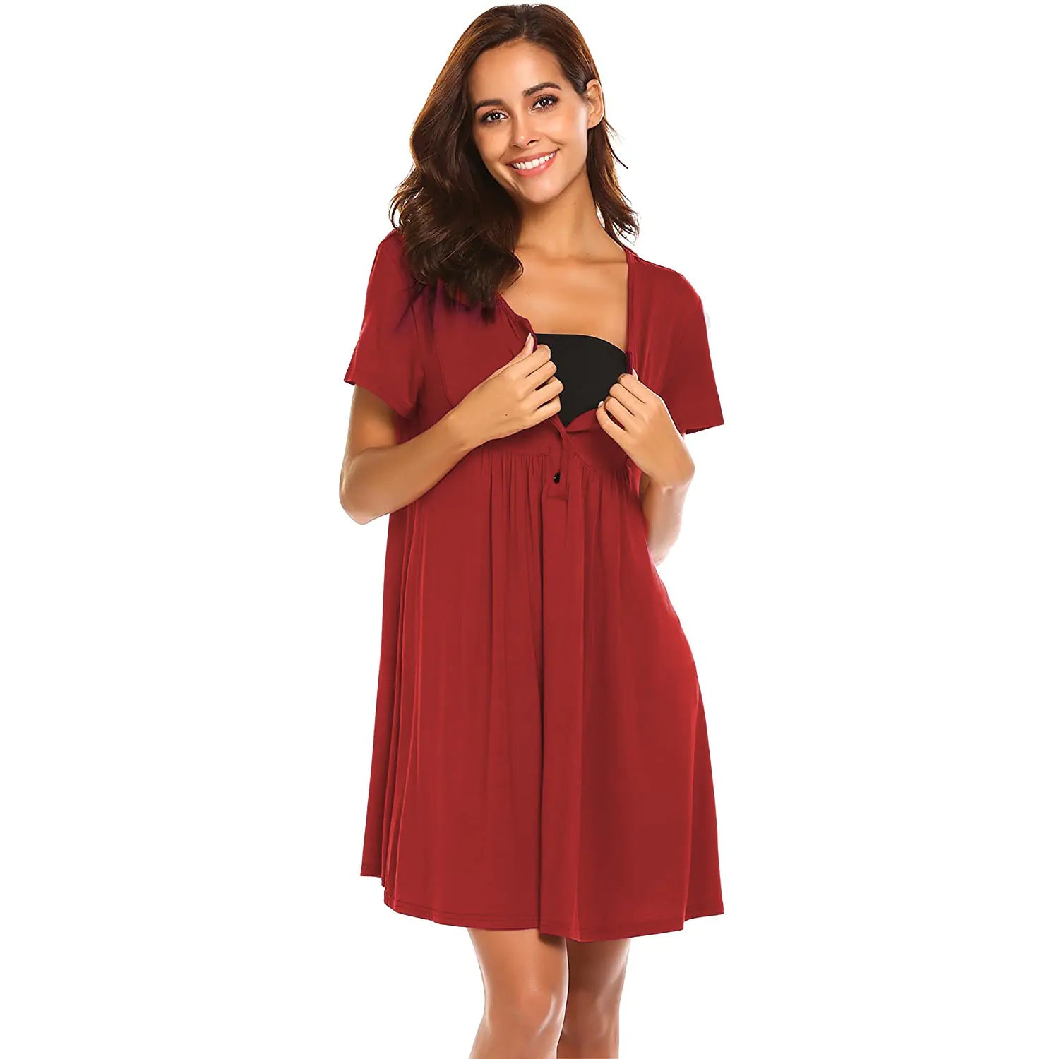 Women's Maternity Casual Nursing Dress for Summer