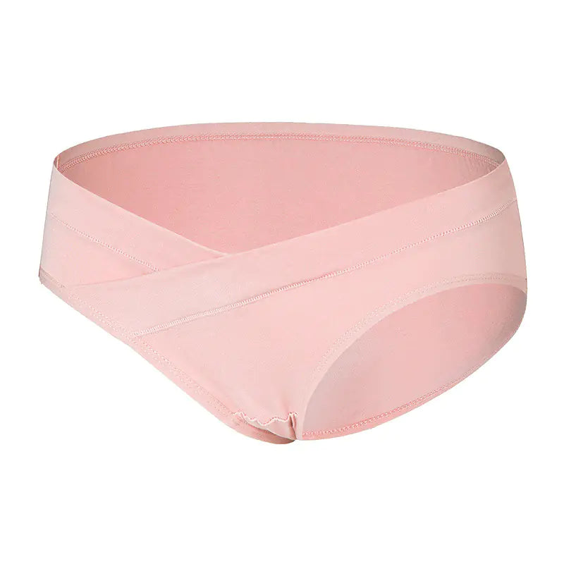 Maternity Seamless Cotton Breathable Low-Waist Briefs