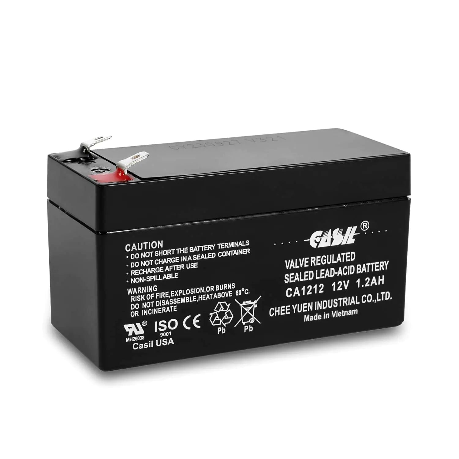 Casil 12V 1.2Ah Battery 12V 1.2Ah Battery Mercedes 12V 1.2Ah Lead Acid Battery 12V 1.2Ah Rechargeable Battery Mercedes Auxiliary Battery N000000004039