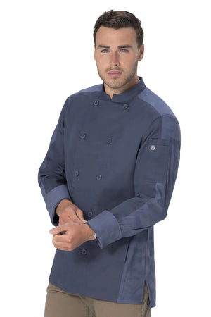 Chef Works Mens Mojave Chef Coat Airforce Blue 4X-Large