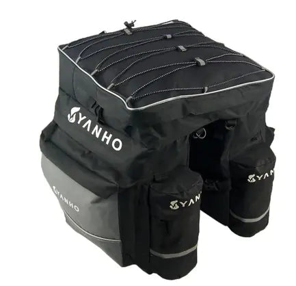 3-in-1 Mountain Bike Pannier Bag with Rain Cover