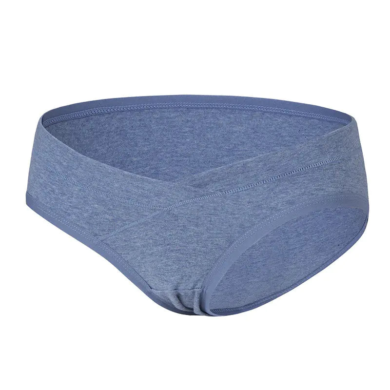 Maternity Seamless Cotton Breathable Low-Waist Briefs