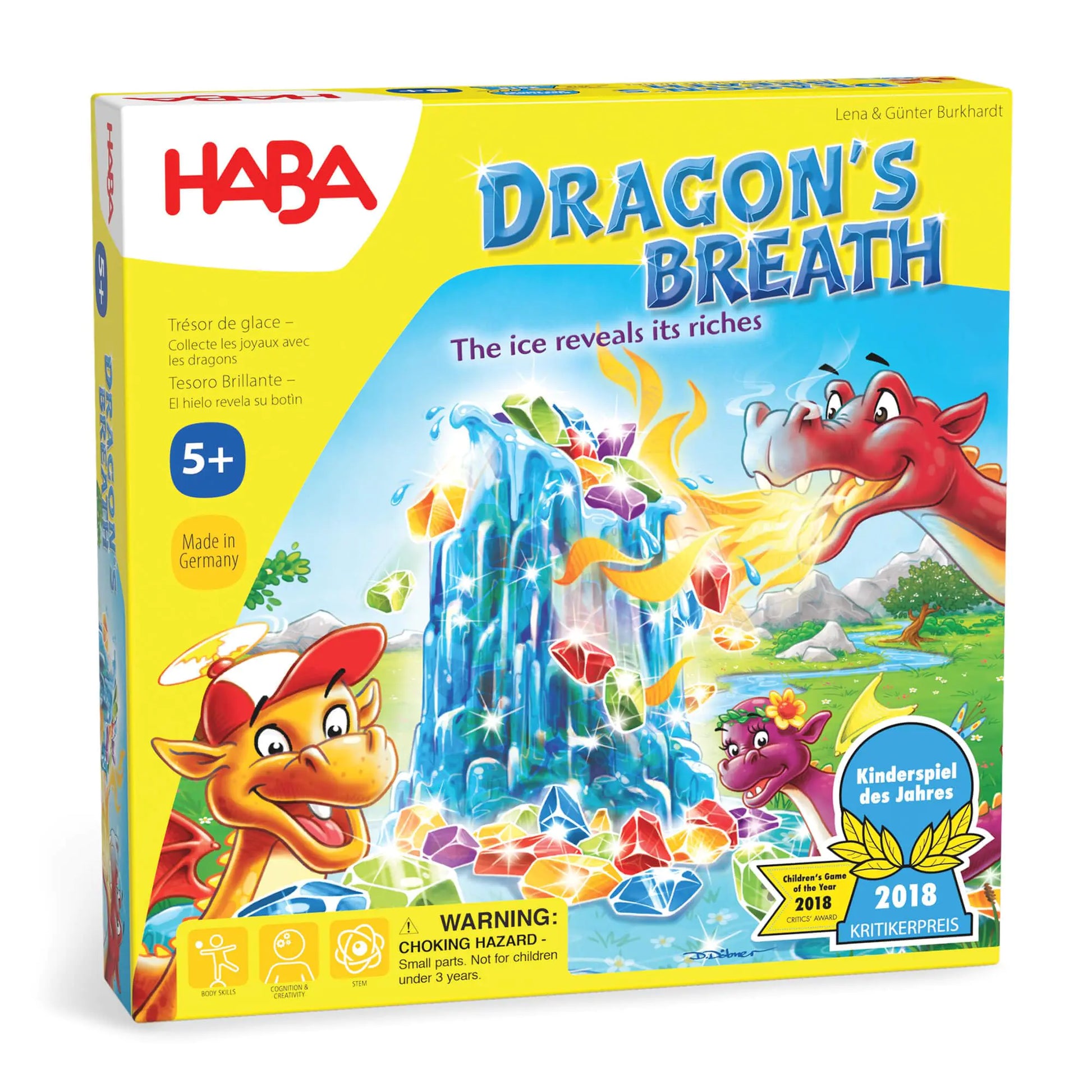 HABA Dragons Breath Board Game - Award Winner Games for 5 Year Olds + Board Games for Family Night Collecting Games for Kids
