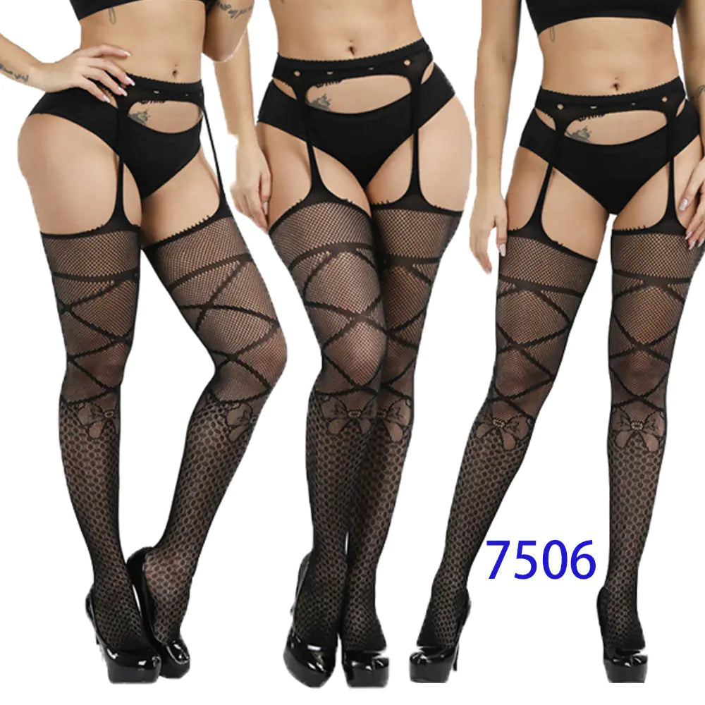 New Women's High Elasticity Open-Crotch Fishnet Stockings
