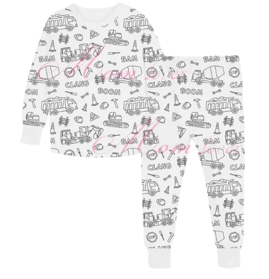 Children's DIY Hand-Painted Pajama Set