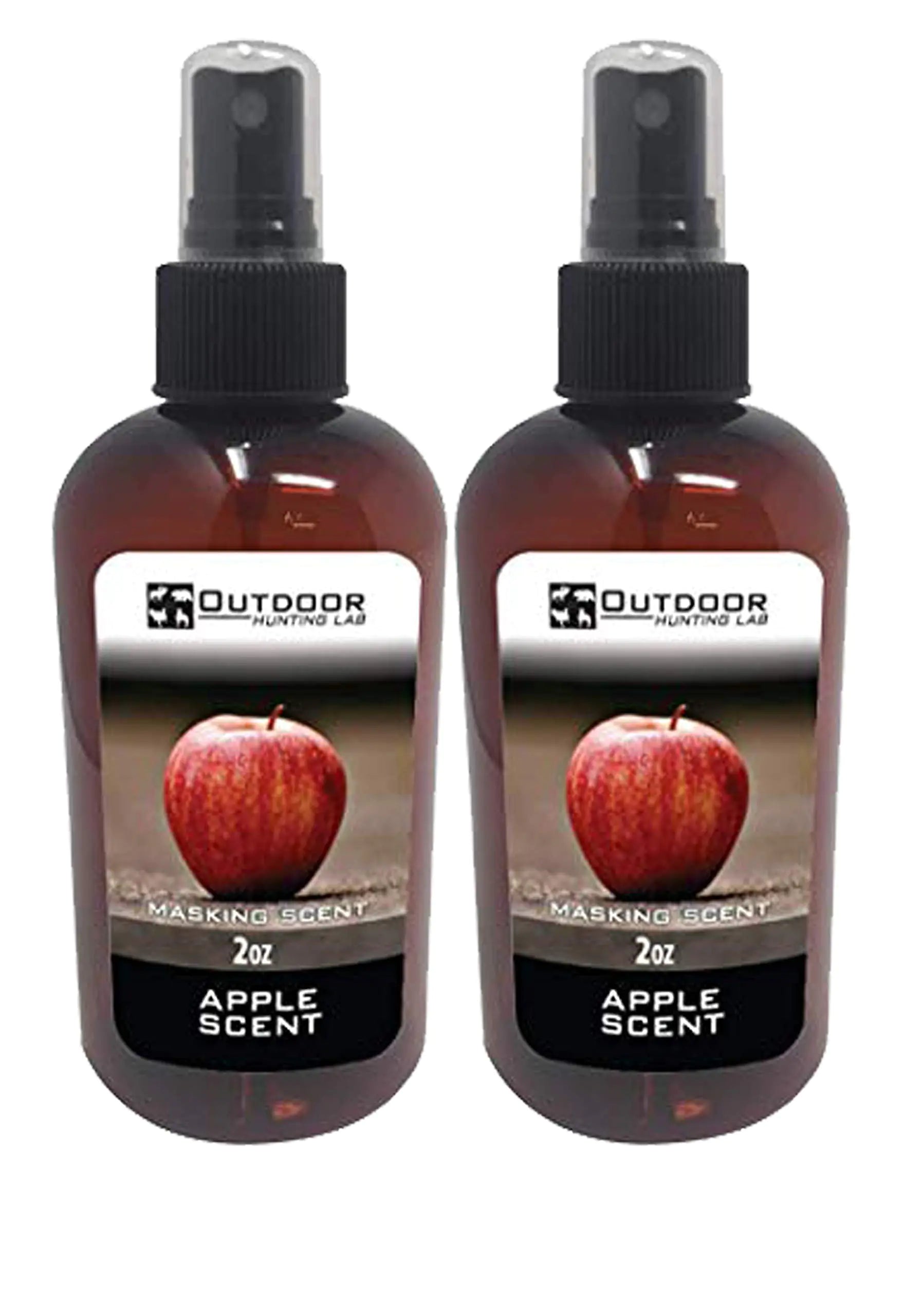 Outdoor Hunting Lab Apple Cover Scent for Deer Hunting – Portable Deer Attractant - Deer Scents and Attractants Spray – Scent Blocker for Stands Hunting Gear & More - Deer Hunting Accessories (2Pack)