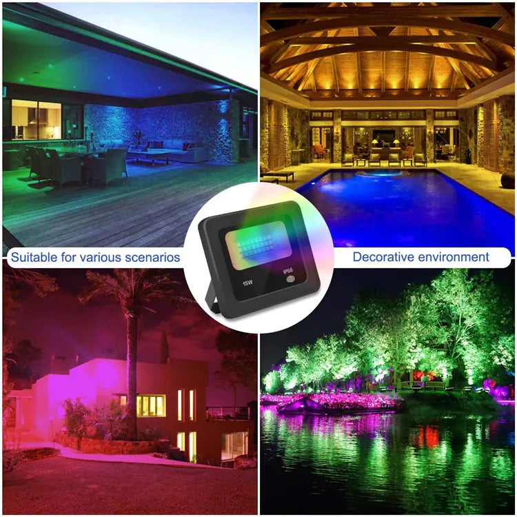 Color-Changing Outdoor LED Floodlight