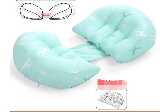 Cotton U-Shape Maternity Pillow for Pregnant Women