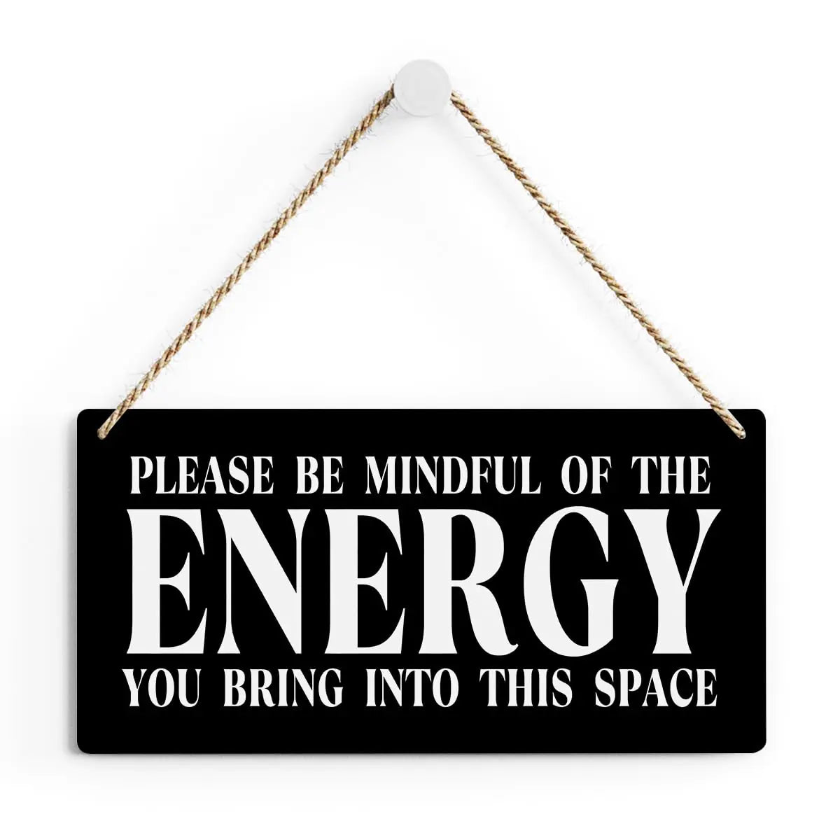 Black Room Decor Spiritual Decor Meditation Room Decor Inspirational Spa Decor Positive Affirmations Wall Decor Wood Plaque Sign Hanging Door Sign Home Office Yoga Room Decor
