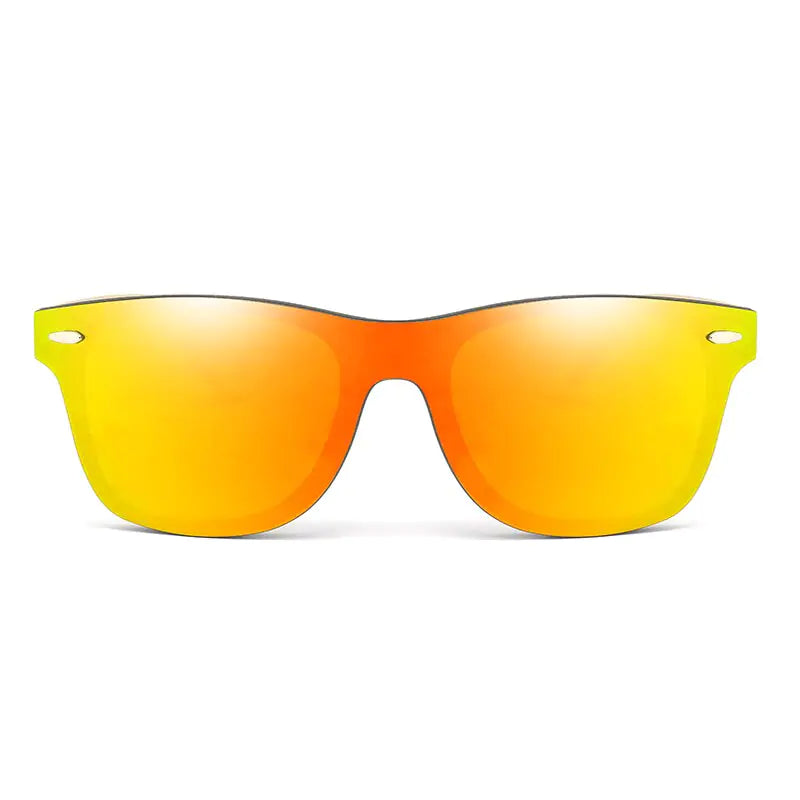 Square Bamboo Oversize  Sun Glasses