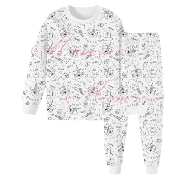 Children's DIY Hand-Painted Pajama Set