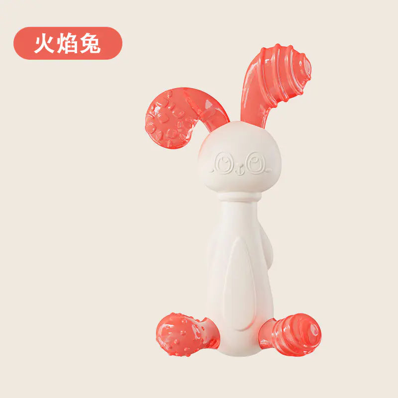 Soft Rubber Baby Grasp Ball Rattle - Sensory Toy