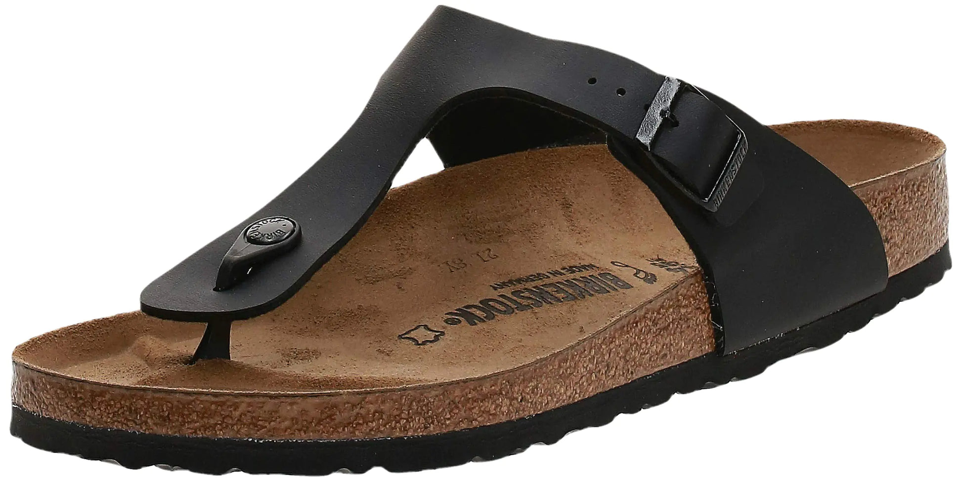 BIRKENSTOCK Gizeh Birko-Flor Black Birko-Flor 38 (US Womens 7-7.5) Regular