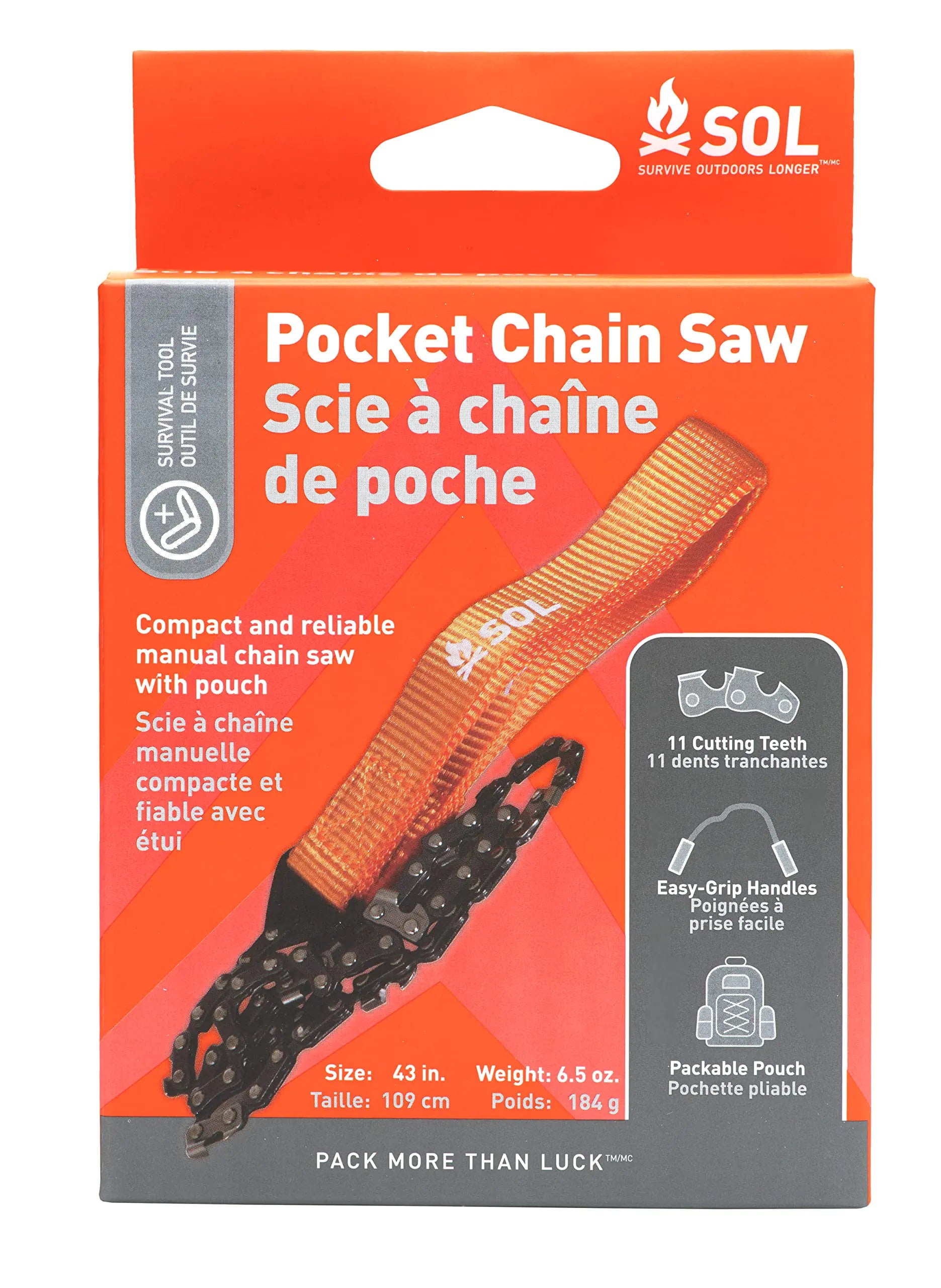 Survive Outdoors Longer Pocket Chain Saw One Size